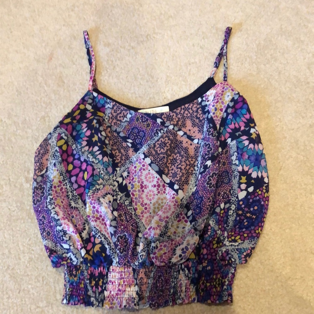 Adjustable spaghetti strap blouse